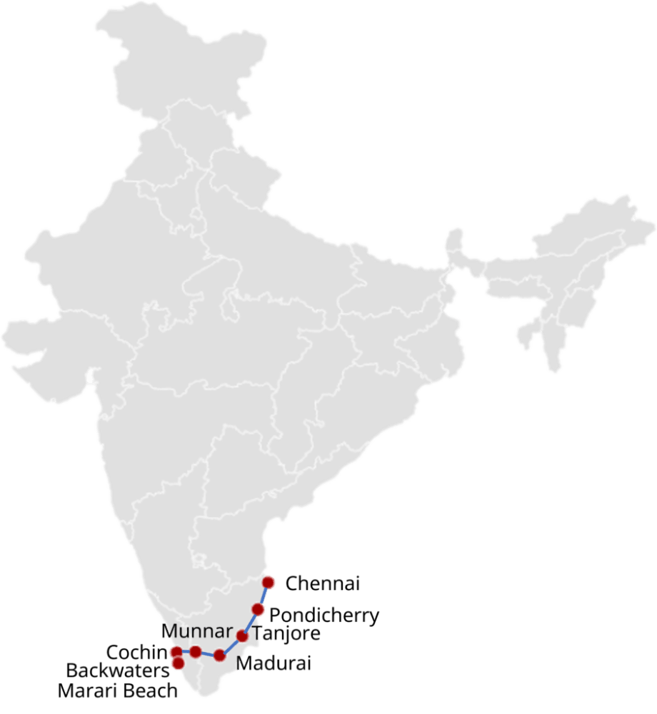 South India Map